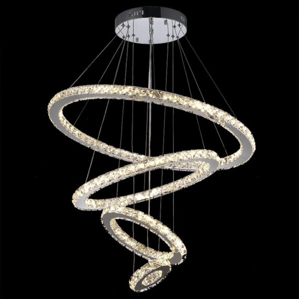 Crystal chandelier 4 rings