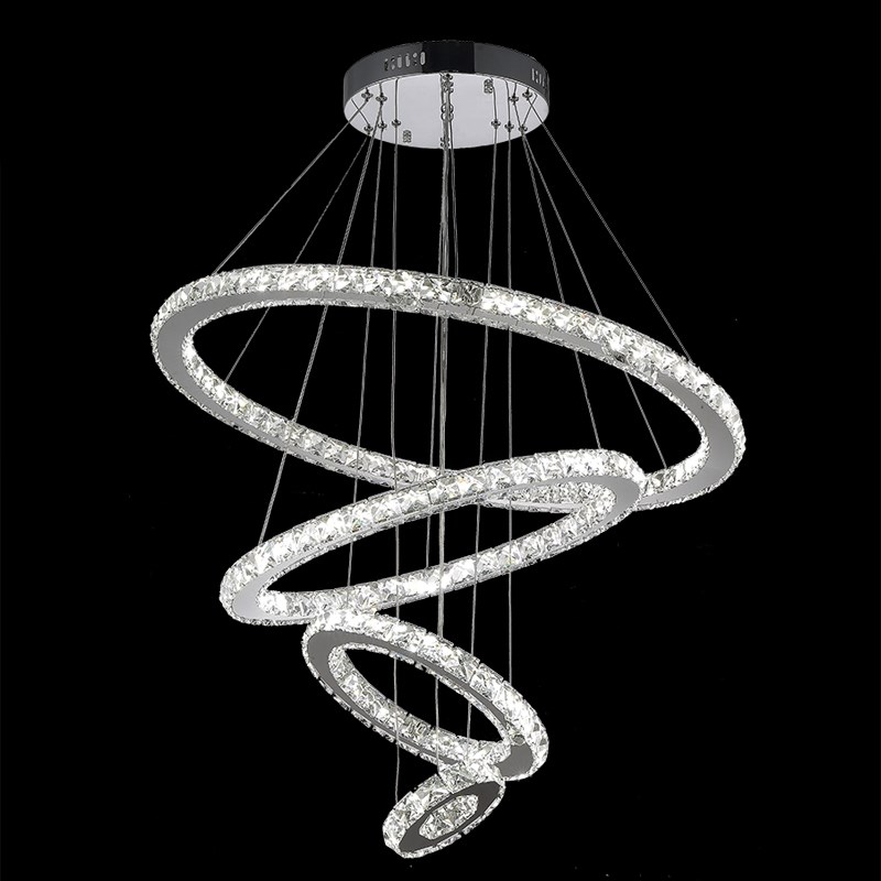 Crystal chandelier 4 rings