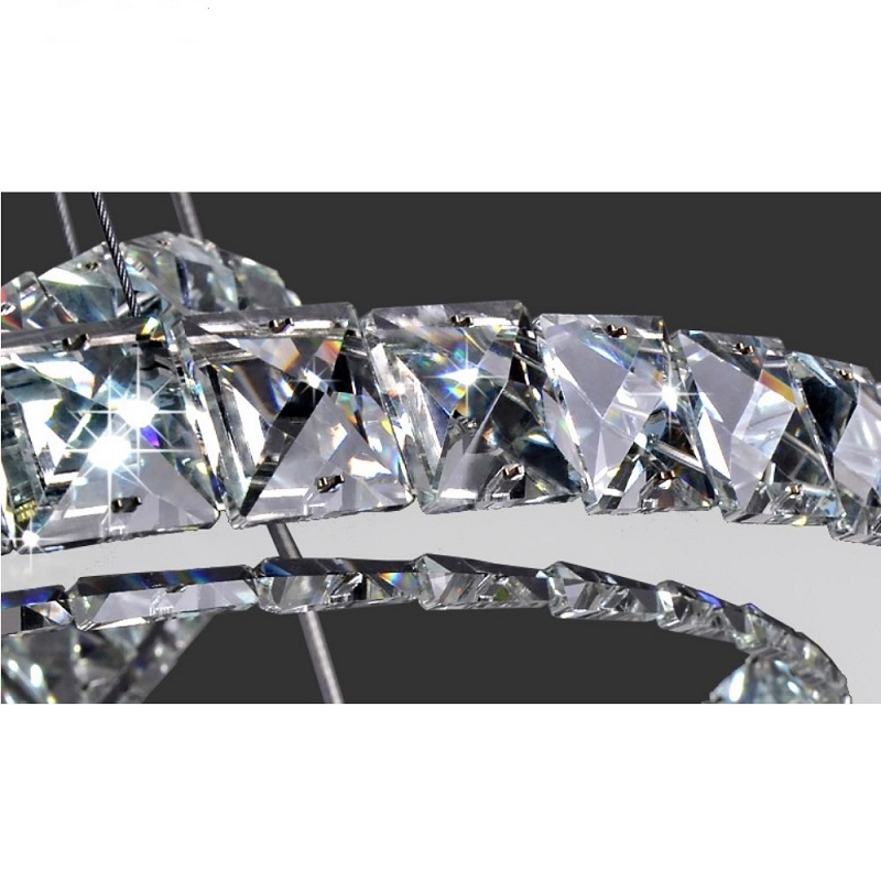  Crystal chandelier 3 rings