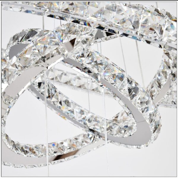 Crystal chandelier 3 rings