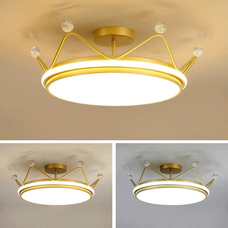 Crown aluminum ceiling lamp